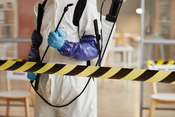 Professional Biohazard Cleanup technician working in Augusta, MO